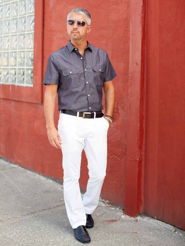 My Style, White Chino's - Seattle Men's Fashion Blog - 40 Over Fashion