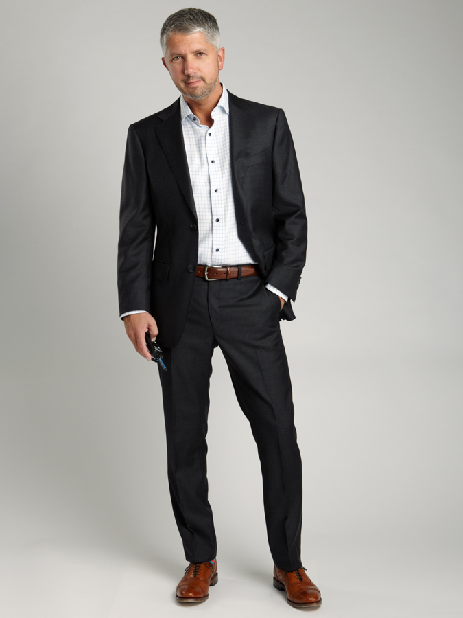 New Charcoal Gray Suit From Suit Supply - 40 Over Fashion